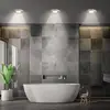 Image de Briloner Luminaire encastrable LED Klira, nickel mat, Ø 9 cm, IP44, 3 pièces