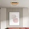 Image de Briloner Plafonnier LED Kada, Ø 30 cm, bois, métal, noir