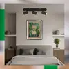 Image de Briloner Plafonnier Isil A, noir, 3 lampes, métal, orientable