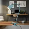 Image de Briloner Lampe à pince LED Fleks, bleu pigeon, flexible, métal
