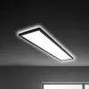 Image de Briloner Plafonnier LED Tava, noir, plastique, 98 cm, rétro-éclairage