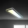 Image de Briloner Panneau LED Tava CCT, noir, 98 x 20 cm, rétro-éclairage en plastique