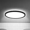 Image de Briloner Plafonnier LED Move Sensor, noir, Ø 29 cm, IP44, 4000K