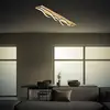 Image de Briloner Plafonnier LED Vinka, 98x11 cm, à 2 lampes, couleur bois