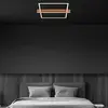 Image de Briloner Plafonnier LED Moldura, 43x35 cm, bois, métal, noir