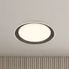 Image de Briloner Plafonnier LED Ijus, blanc/anthracite, Ø 43 cm, plastique