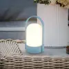 Image de Briloner Lampe à poser LED rechargeable ASA, bleu pigeon, hauteur 15,5 cm, IP44