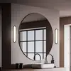 Image de Briloner Applique pour salle de bain LED Pil, noir, largeur 35 cm, plastique