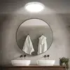 Image de Briloner Plafonnier pour salle de bain LED Pulap, Ø 42 cm, chrome/blanc métal