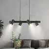 Image de Briloner Suspension Duta, longueur 120 cm, noir mat, métal à 4 lampes.