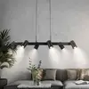 Image de Briloner Suspension Duta, longueur 110 cm, noir mat, métal à 6 lampes.