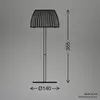 Image de Briloner Lampe à poser LED Loca, marron, hauteur 36 cm, métal/plastique
