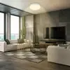 Image de Briloner Plafonnier LED Nikan, blanc mat, Ø 28,5 cm, 3 000 K