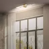 Image de Briloner Plafonnier LED Tinka, couleur bois/noir, longueur 78 cm