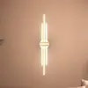 Image de Briloner Plafonnier LED Tinka, gris clair/marron, longueur 98 cm