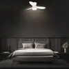 Image de Briloner Ventilateur de plafond LED Pan, moteur à courant continu, blanc, Ø 60 cm, CCT