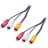 Image de Lindy 35691 Câble Audio vidéo Premium 3X RCA mâle/mâle 2m