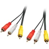 Image de Lindy Câble Audio vidéo Premium, 3 x RCA (Cinch) mâle/mâle, 10m