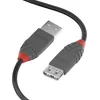 Image de LINDY - Câble d'Extension USB 2.0, Anthra Line 2 Mètre, Connecteur USB Type A Mâle à Femelle, Vitesse de Transfert de Données Jusqu'à 480 Mbps pour Clavier, Imprimante, Caméra, Hard Disk