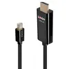 Image de LINDY 40910 ADAPTADOR DE CABLE DE VÍDEO 0,5 M MINI DISPLAYPORT HDMI TIPO A (ESTÁNDAR) NEGRO