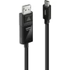 Image de LINDY Câble Adaptateur USB Type C vers DisplayPort 1.4 avec HDR, 3m