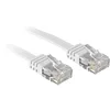 Image de LINDY Lot de 3 Câbles plat cat.6 non blindé, blanc, 2m