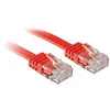 Image de LINDY Câble réseau Plat Patch Cat.6 U/UTP, cuivre, Rouge, 0.3m, 1 Pièce