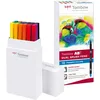 Image de Tombow ABT-18P-1 Lot de 18 Feutres pinceau à 2 pointes, couleurs primaires, étui