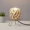 Image de Näve Lampe à poser Enya mosaïque de verre crème-brun