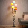 Image de Näve Lampadaire en tissu Colori à 5 lampes, coloré