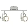 Image de Näve Plafonnier à 2 spots LED Tessa, blanc antique