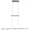 Image de Suspension LED chromé Näve Twist - Intensité variable - 100 cm - 1500 lm