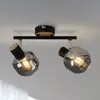 Image de Näve Plafonnier 1350122 avec verre fumé, à 2 lampes
