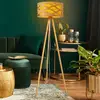 Image de Näve Lampadaire Finja avec support trépied en bambou