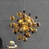 Image de Näve Suspension Explosion avec boules dorées