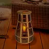 Image de Näve Lampe déco solaire LED Panier, 34 cm, noir/naturel