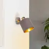 Image de Näve Plafonnier Maron à une lampe tissu, brun/doré