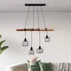 Image de Näve Suspension Woodland à 4 lampes, abat-jour cages