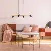 Image de Näve Suspension Frida avec 4 spots, noire/bois clair