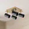 Image de Näve Spot pour plafond Frida à 4 lampes, laiton/noir