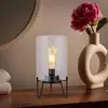 Image de Näve Lampe déco LED Lonna, batterie, verre, métal