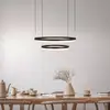Image de Näve Suspension LED CCT, deux anneaux, télécommande
