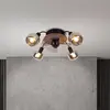 Image de Näve Ventilateur plafond Fumoso 4 lampes verre fumé E14