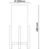 Image de Näve Lampe de table LED Madita, hauteur 48 cm, Natur/ lin