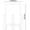 Image de Näve Lampe de table LED Madita, hauteur 32 cm, Natur/ lin
