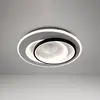 Image de Näve Plafonnier LED Malea. blanc/noir, métal, Ø 49 cm, CCT