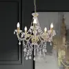 Image de Näve Lustre Cecilia, or, fer/acrylique, Ø 52 cm, à 5 lampes.