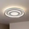 Image de Näve Plafonnier LED Doira, blanc, métal, Ø 50 cm, CCT, télécommande