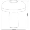 Image de Näve Lampe à poser LED rechargeable Pilu, menthe, hauteur 16,5 cm métal Touchdim