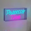 Image de Näve Applique murale LED Prosecco Time transparente 30x15 cm plastique USB RVB